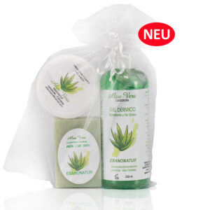 Geschenkset - Aloe Vera - Seife, Gesichts- & Köroercreme, Gel Dermico