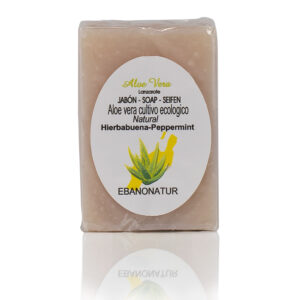 Seife Aloe Vera mit Hibiskus und Pfefferminz 100 g von Ebanonatur