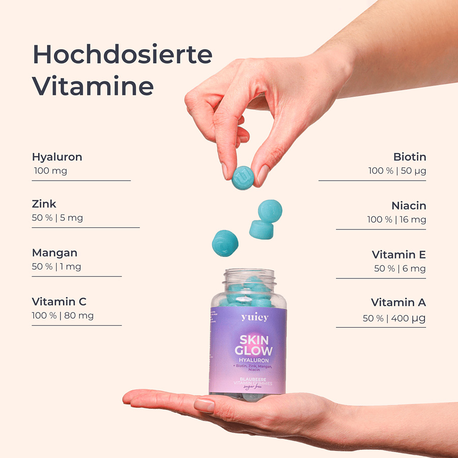 Hochdosierte Vitamine und Hyaluron