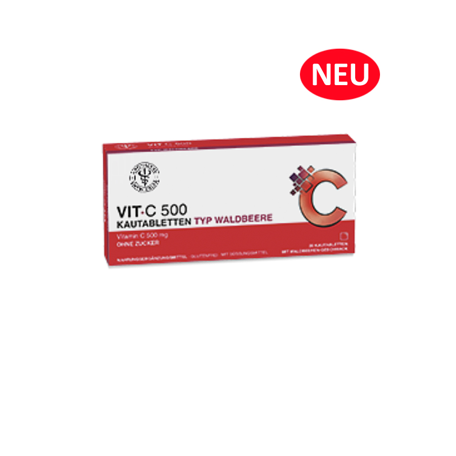 Apotheke im Marktkauf - VIT·C 500 Typ Waldbeere - 20 Kautabletten