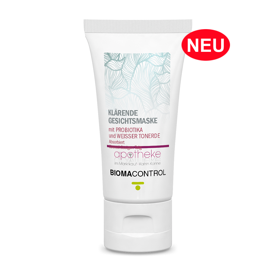 Klärende Gesichtsmaske mit Probiotika und weißer Tonerde