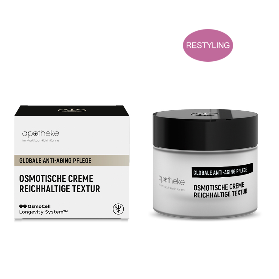 Apotheke im Marktkauf - Osmotische Nachtcreme - 50 ml Glasflakon mit Refill System