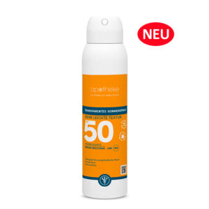 Apotheke im Marktkauf - Transparentes Sonnenspray LSF 50 - sehr leichte Textur