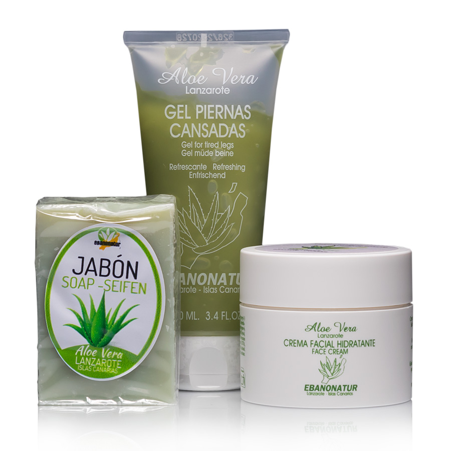 Reise Set – Müde Beine Gel, Seife und Gesichtscreme