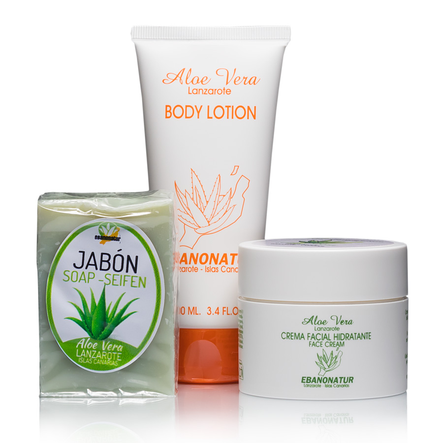 Reise Set – Aloe Vera Body Lotion, Seife und Gesichtscreme
